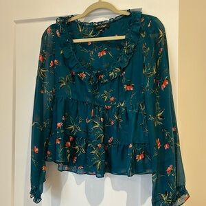 INTERMIX 100% silk top